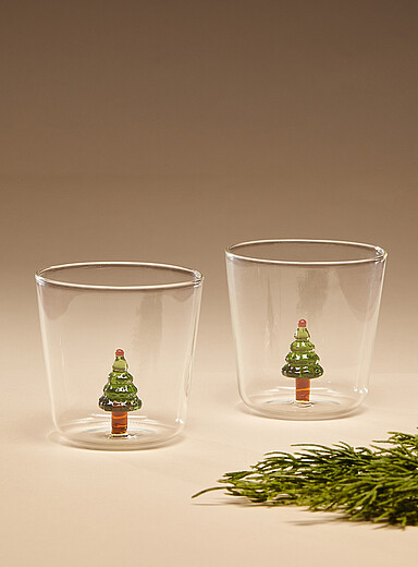 3D fir small glassesSet of 2Christmas Collection | Simons