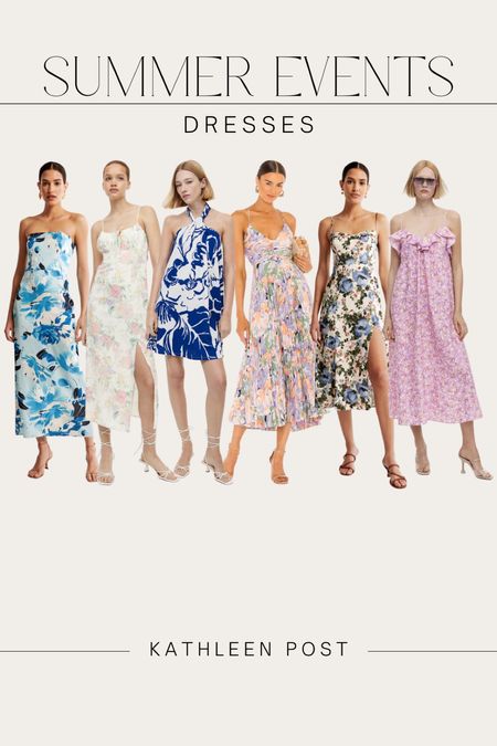 Summer Events Dresses - What to Wear to Graduations, Showers, Weddings & more! #kathleenpost #summerdresses