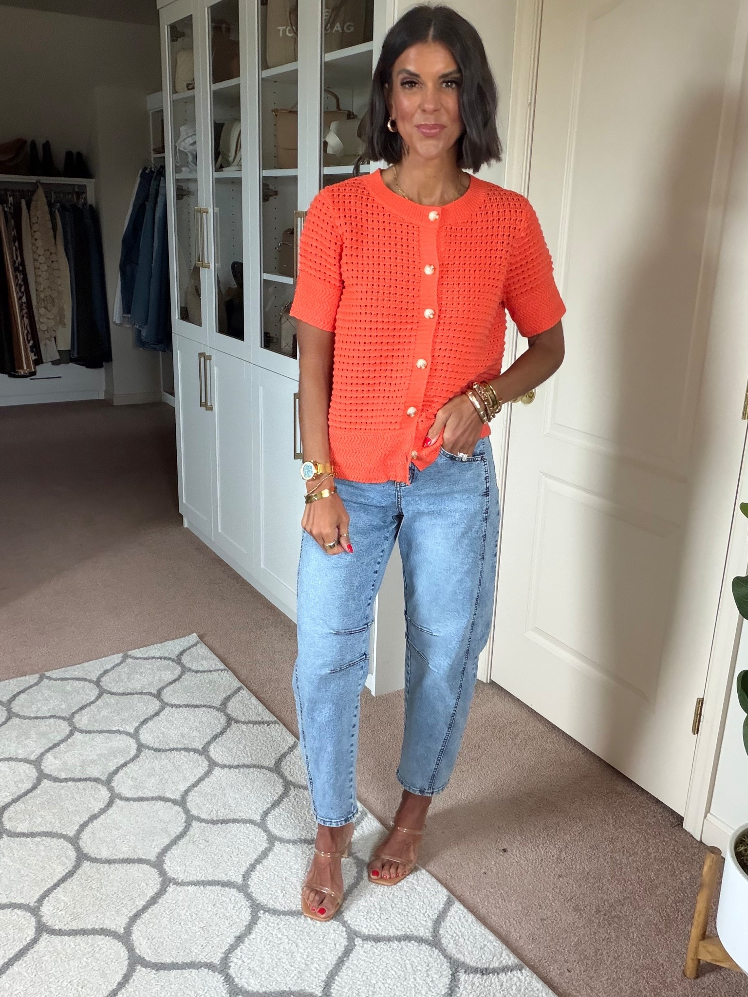 Size small in sweater Size xs in jeans

#LTKSeasonal