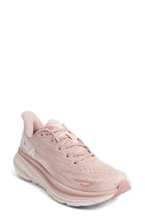 HOKA Clifton 9 Running Shoe in Pale Mauve /Peach Whip at Nordstrom, Size 7.5 | Nordstrom