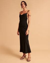 Cowl Neck Slip Maxi Dress | Abercrombie & Fitch (US)