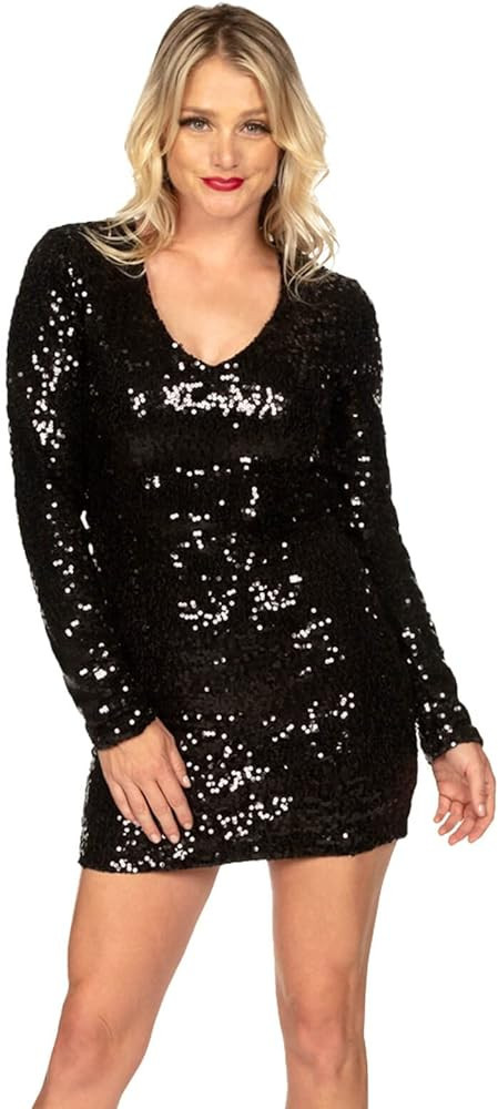 Tipsy Elves Christmas Sequin Dresses for Women - Tailored Bright Sequin Dresses for Parties and G... | Amazon (US)