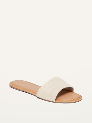 Textile Slide Sandals For Women | Old Navy (US)
