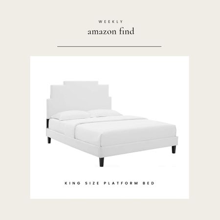Amazon Find: White King Size Platform Bed… Perfect for a Spring Refresh! 

#LTKhome