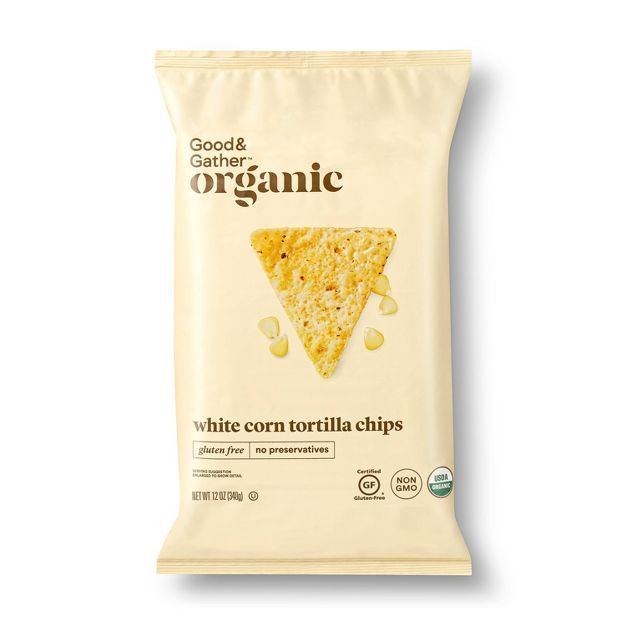 Organic White Corn Tortilla Chips - 12oz - Good & Gather™ | Target