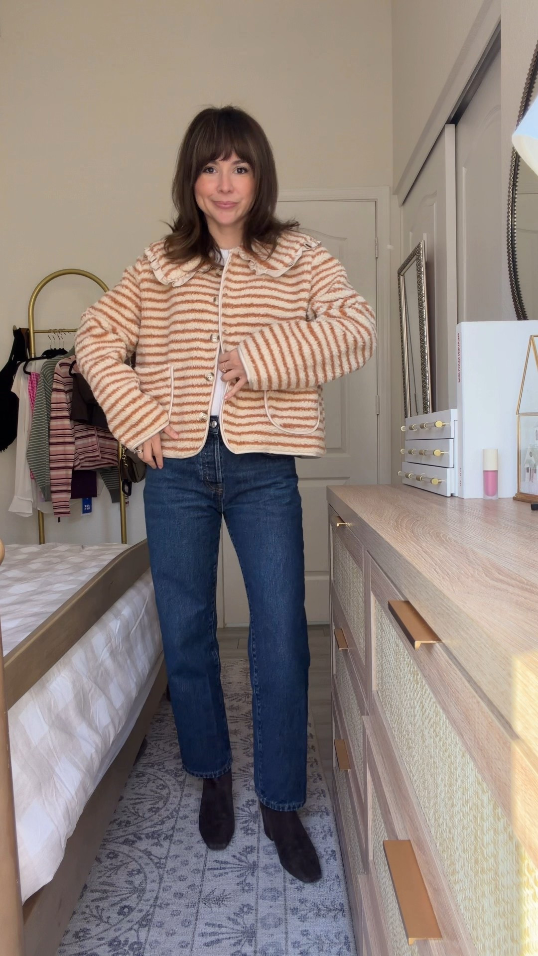 Petite-friendly everyday outfits I’ve been wearing on repeat lately.
Easy layers, polished staples, and pieces that work for real life without overthinking it. These are the kinds of outfits that feel comfortable, flattering, and easy to mix and match on a 5’2 frame.

Jacket: XS
Knit top: XS
Jeans: 25p (petite-friendly length)
Shoes: TTS.

(petite outfits, everyday mom style, repeat wear staples, classic layers)


Comment SHOP below to receive a DM with the link to this post on my LTK ⬇ https://liketk.it/5H9qM #ltkootd #ltkpetite

#LTKootd