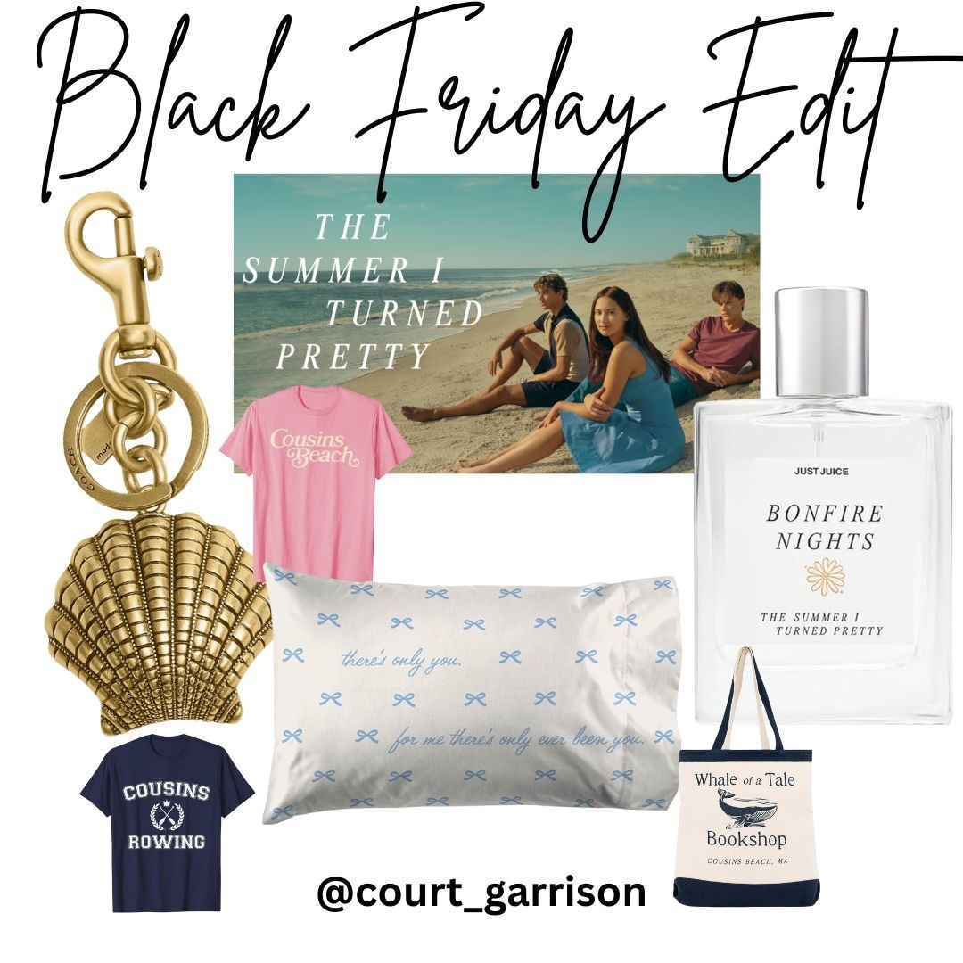 The Summer I Turned Pretty gift guide! From TSITP sheets, perfume, tshirts, bag charms and more! I also included a beautiful box set of the books. Would be an amazing gift for any fan of the hit series. Happy shopping! 

#LTKCyberWeek #LTKmomlife #LTKHoliday