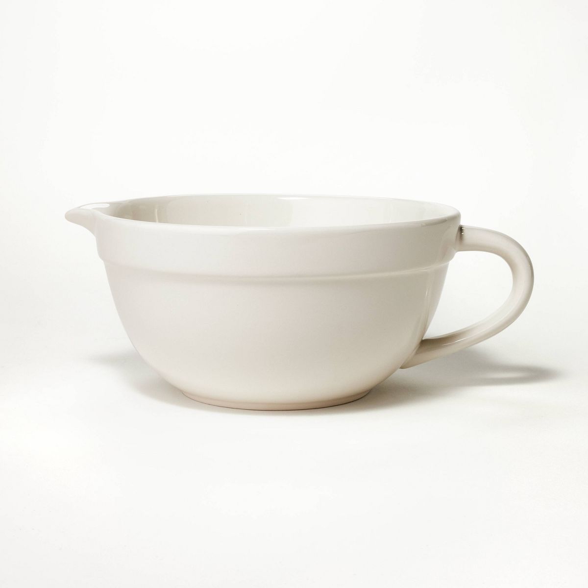 3qt Ceramic Batter Mixing Bowl Cream - Figmint™ | Target