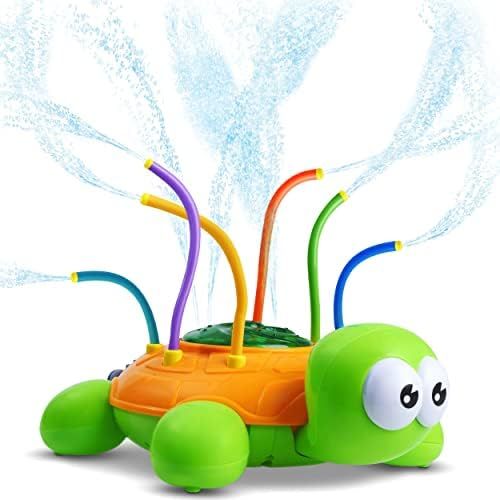 Chuchik Outdoor Water Spray Sprinkler for Kids and Toddlers - Backyard Spinning Turtle Sprinkler ... | Amazon (US)
