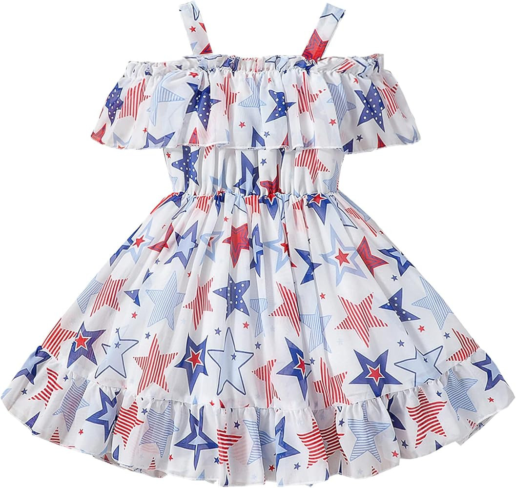 Toddler Baby Girls Summer Dress Chiffon Princess Tutu Dress Floral Beachwear Suspender Sundress S... | Amazon (US)