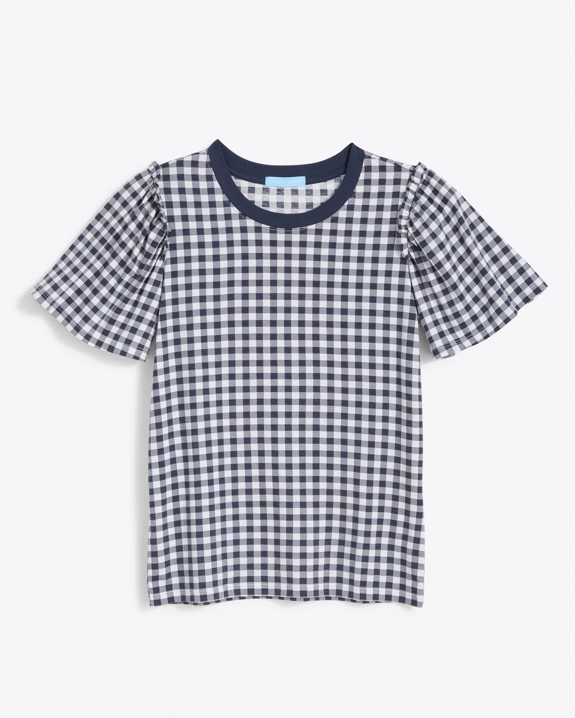 Short Sleeve Easy Knit Top in Gingham | Draper James (US)