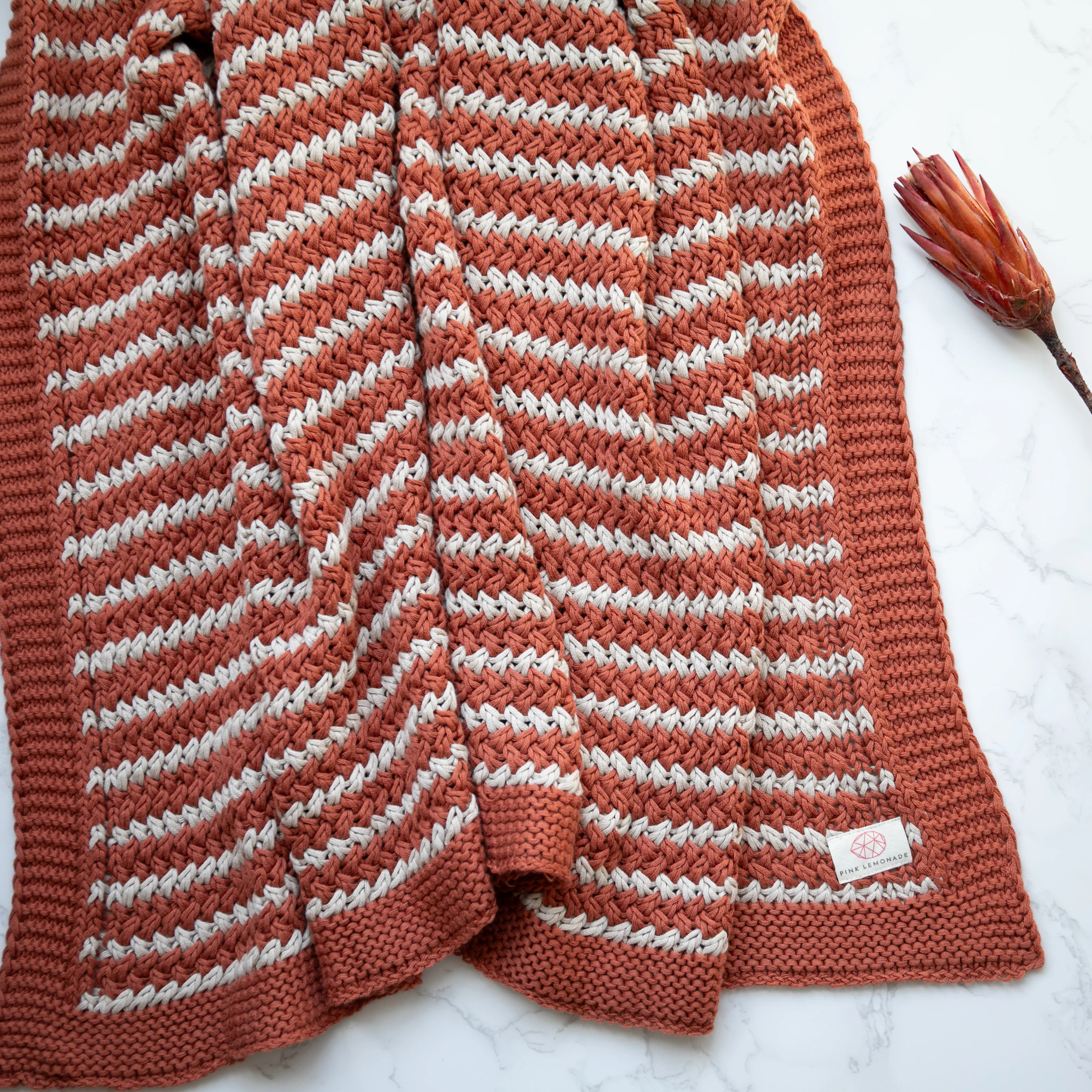 Tara  - Rust/Linen | Pink Lemonade LLC