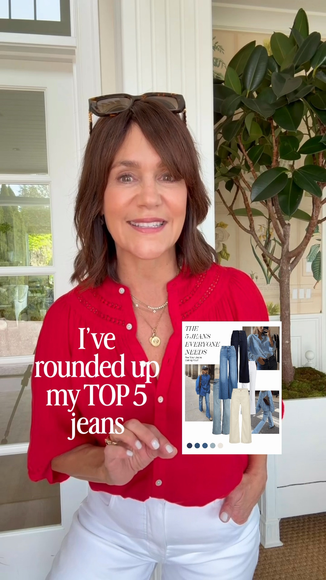 Updating your jeans is one of the easiest and fastest ways to elevate your entire wardrobe … and it can even make you look more youthful! 

These are my TOP 5 current pairs I recommend to all my friends:
1. Mother Bookie (mid-rise, bootcut)
2. Mother Tripper (slim-straight leg)
3. Paige Anessa in dark wash or brown  (Wide leg - so soft!) 
4. Mother Lemon Twist (fave trend-forward)
5. Rag & Bone Miramar (the viral sweatpant jeans!)

#LTKdayinmylife #LTKstorytime #LTKOver40