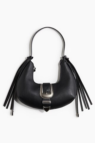 H & M - Fringed Shoulder Bag - Black | H&M (US + CA)