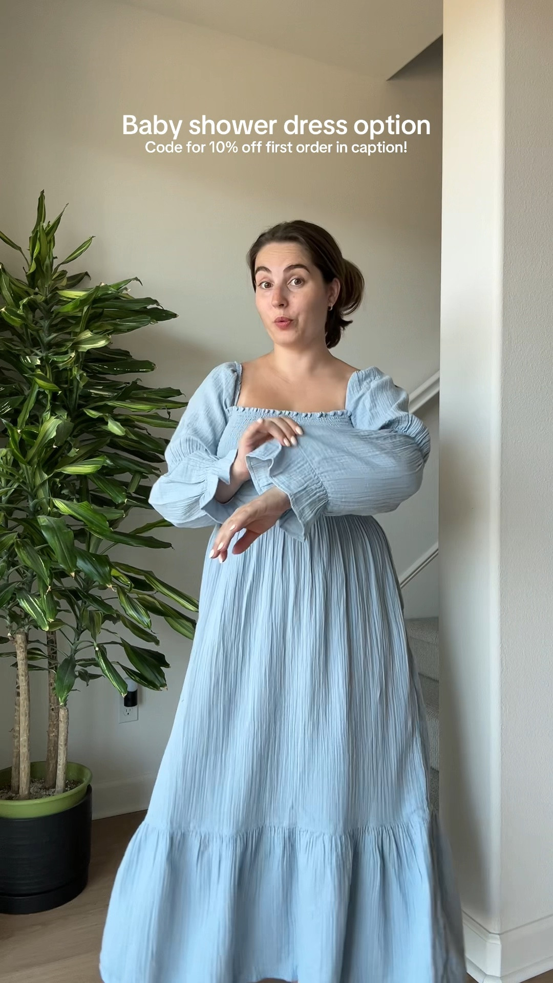 Love this option from Quince for baby boy’s shower in late October. Use my code for 10% off your first order: INFG-25JULIAGRACECOOK10 

#babyshowerdress #pregnant #bumpstyle #quincepartner #maternityfashion 