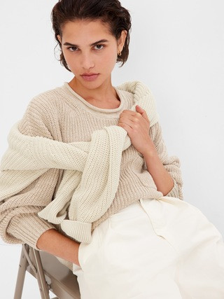 Shaker-Stitch Pocket Sweater | Gap (US)