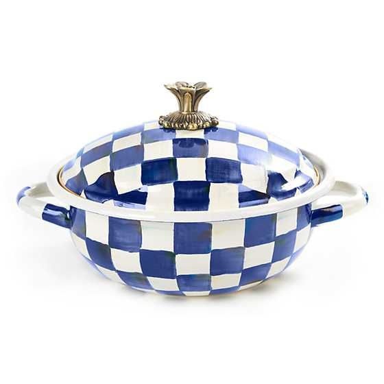 MacKenzie-Childs | Royal Check Enamel Casserbole - Medium | MacKenzie-Childs