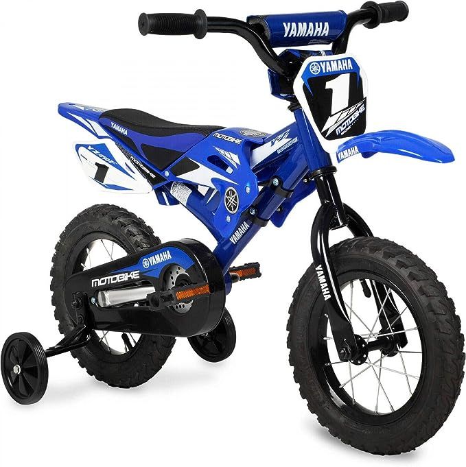 Motorcycle Child BMX Bike 12 Inch Yamaha Dirt Bike for Kids Motorbike Bicycle | Amazon (US)