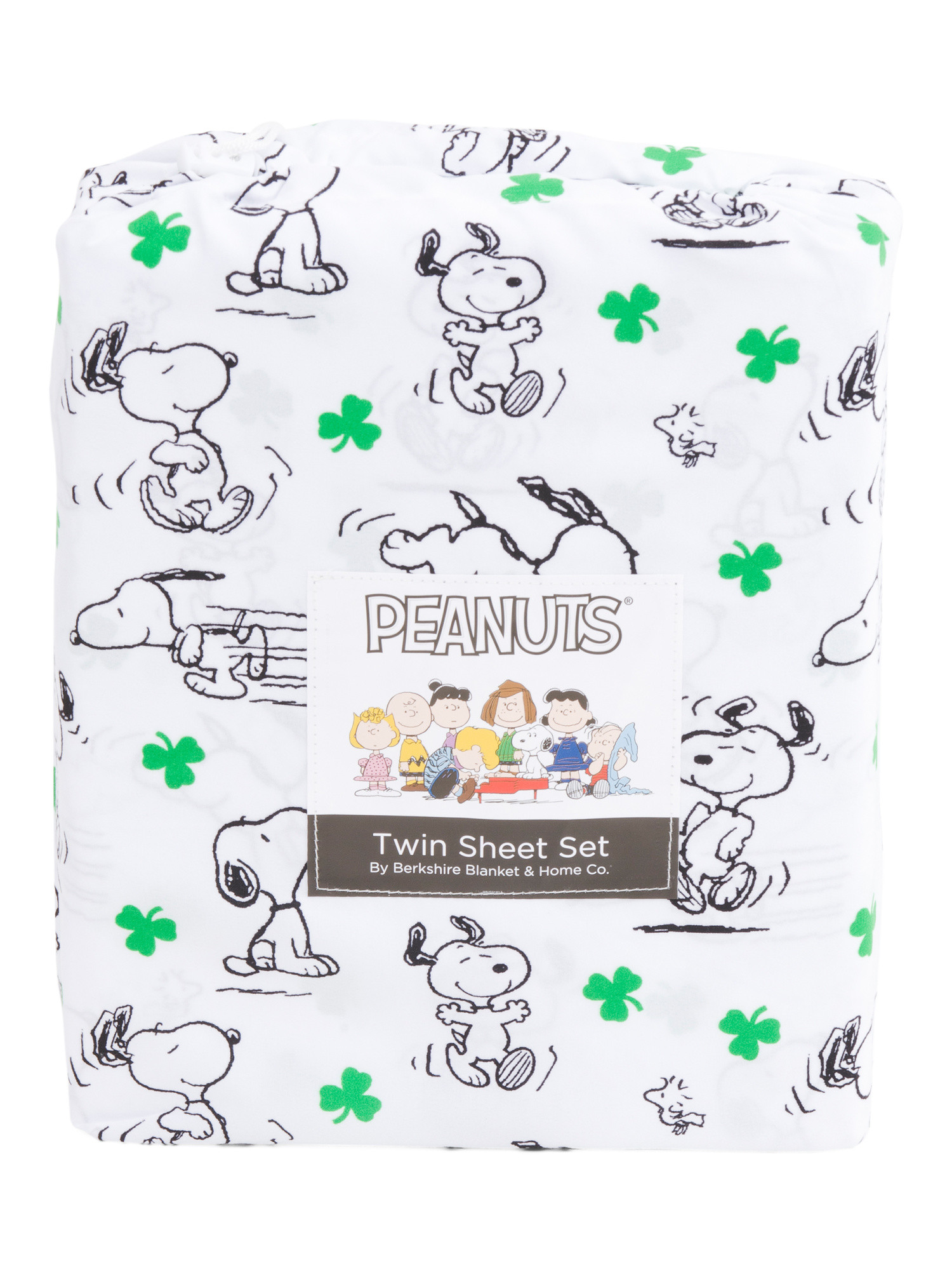Snoopy Shamrocks Sheet Set | TJ Maxx