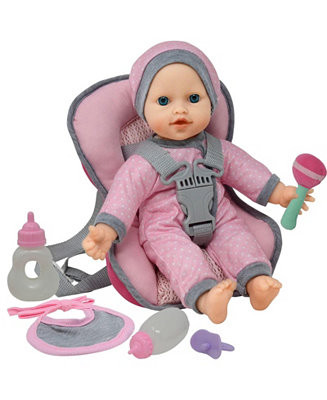 The New York Doll Collection 12 Inch Car Seat Doll Set - Macy's | Macy's