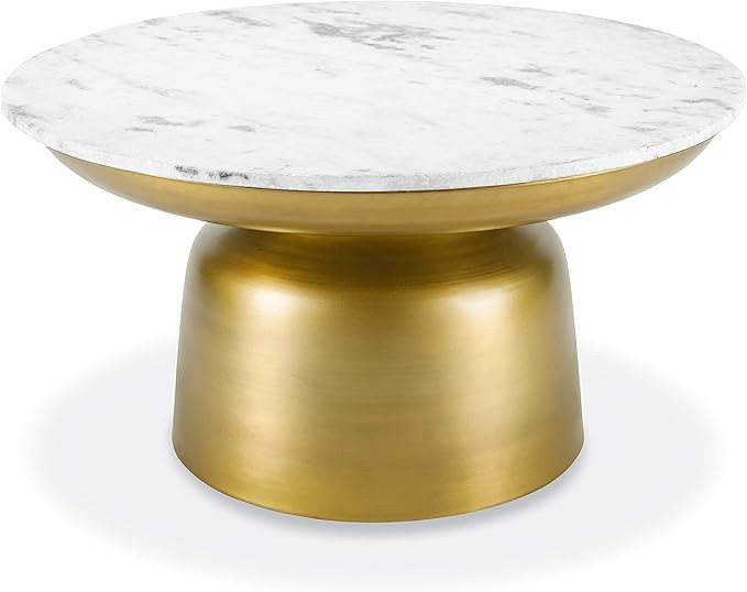 Poly and Bark Signy Coffee Table, Antique Brass | Amazon (US)