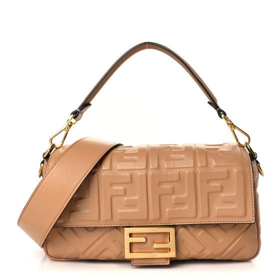 Nappa FF 1974 Embossed Baguette Miele Scuro | FASHIONPHILE (US)