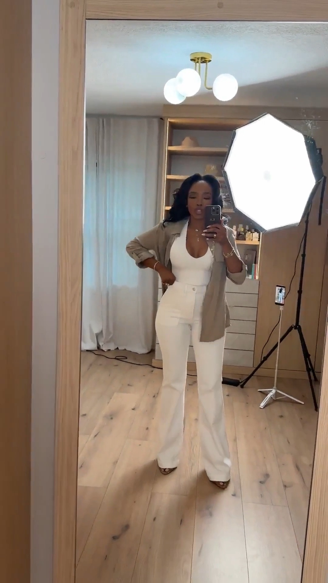 Hi babes ✨ Scroll to shop this neutral chic elevated outfit 🤍

A clean all-white base styled with a lightweight neutral layer is one of those effortless outfit combinations that always looks polished and expensive. I love timeless staples like these because every piece can be mixed and matched so many different ways, making the cost per wear so worth it while keeping your wardrobe elevated and versatile.

Perfect for work, meetings, brunch, travel days, or polished everyday looks.

📏 Measurements: 5’4” | 140 lbs | 34D | 27 | 40  
Wearing size Small

Neutral outfit ideas, chic workwear outfits, elevated everyday style, classy neutral fashion, monochrome outfit inspiration, polished casual looks, timeless wardrobe staples, effortless chic outfits, minimal style inspiration, versatile basics, elegant everyday outfits, clean girl fashion

Follow me on Instagram and YouTube @kirasfashionfinds

#LTKgrwm #LTKootd #LTKvlog