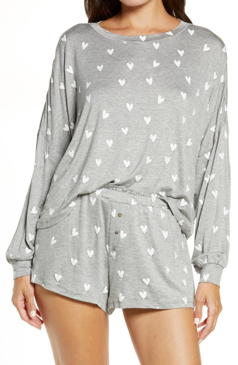 All American Long Sleeve Shortie Pajamas | Nordstrom