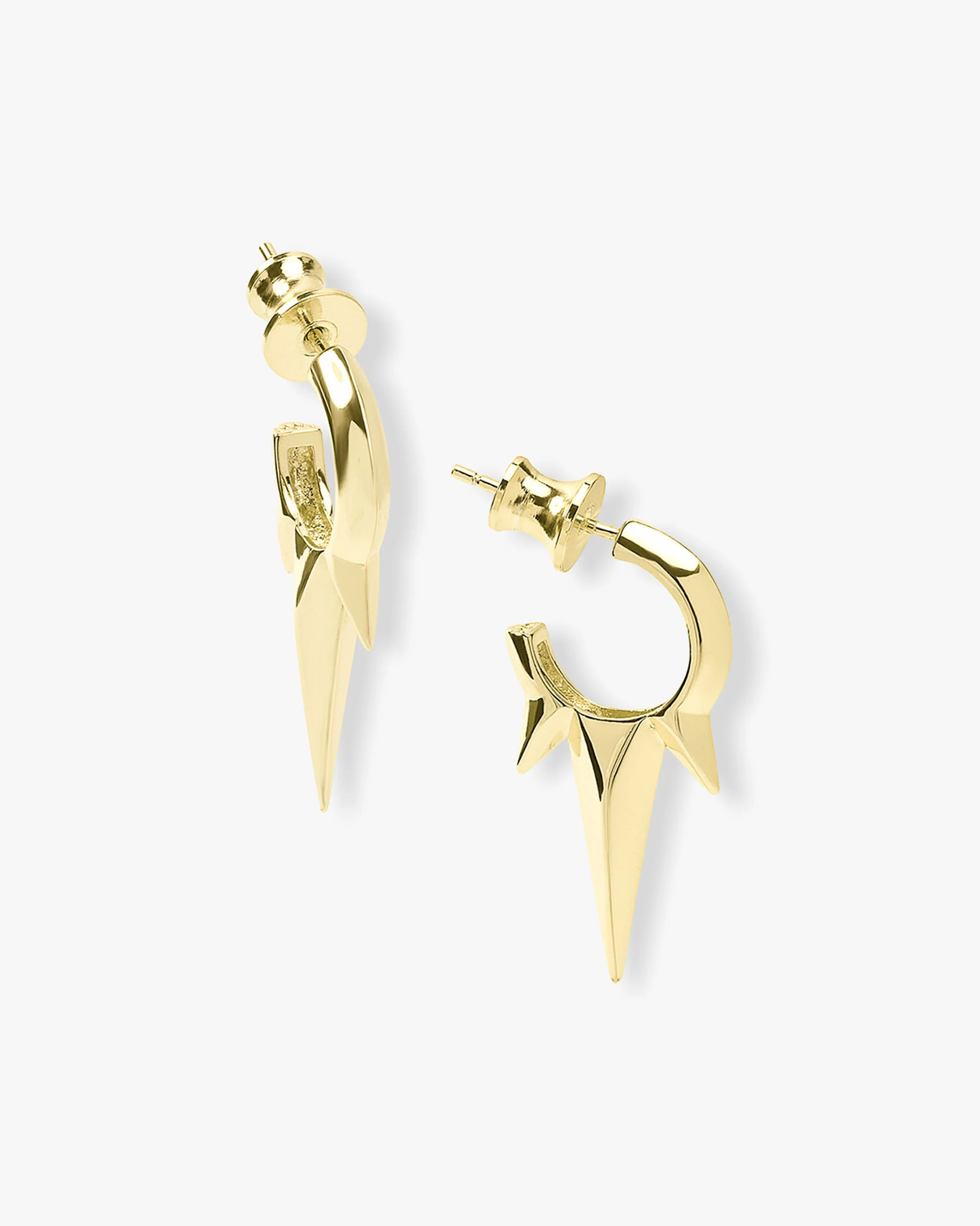 Baby Gabriella Smooth Triple Spike Earrings - Gold | Melinda Maria Jewelry
