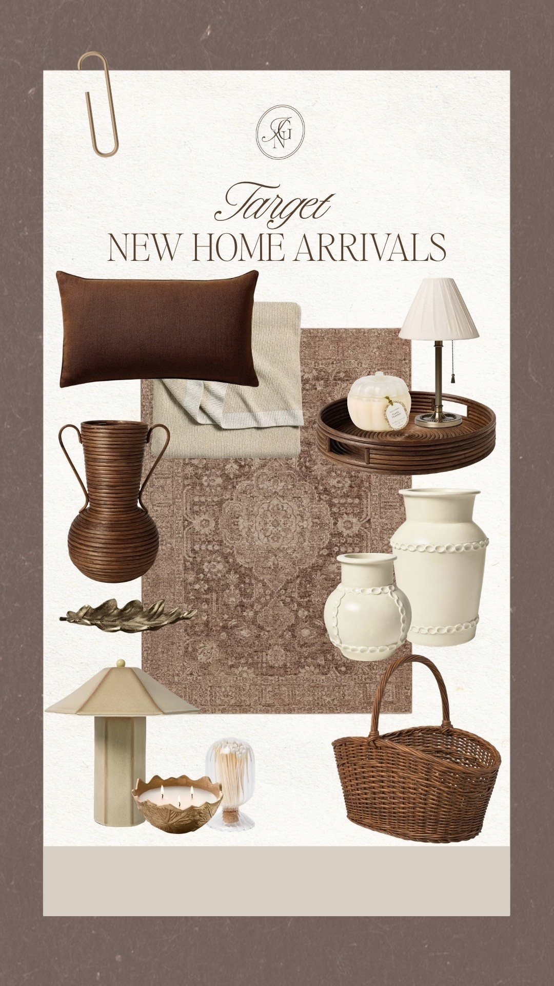 Target new home arrivals 🤎🍂

#target #falldecor #fallhome #homedecor #arearug #vase #lamp #candle #pillow #tray #moodydecor #throw #newarrivals #targetfinds

#LTKSeasonal #LTKHome
