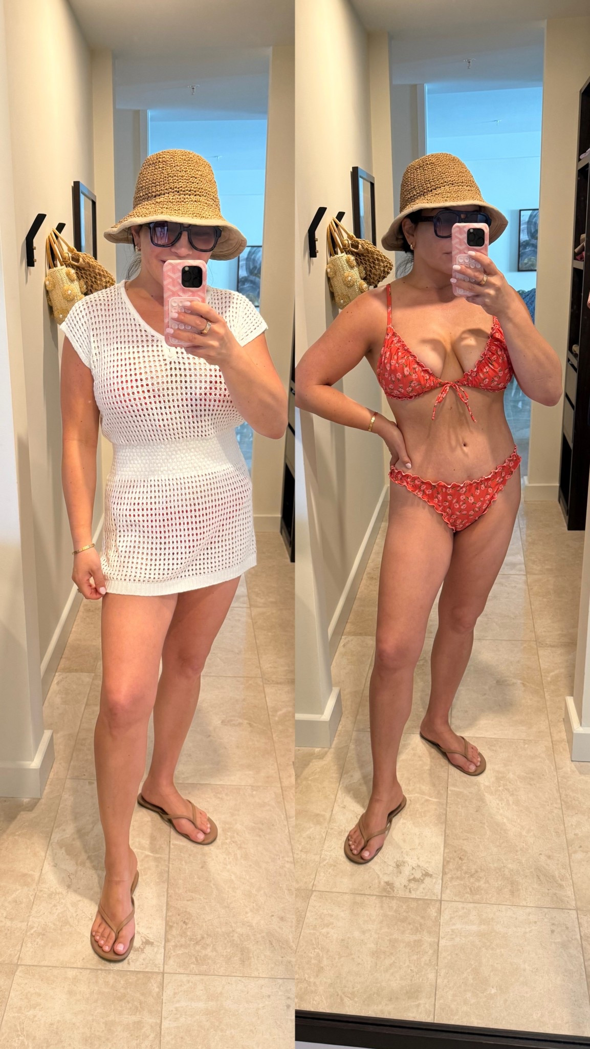 Love this bikini and cover up!!  #vacation #beachoutfit 

#LTKmomlife #LTKootd #LTKSwim