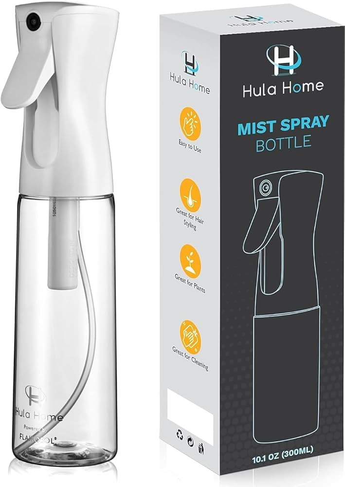 Hula Home Spray Bottle for Hair (10.1oz/300ml) - Powered by Flairosol® Spray Technology - Contin... | Amazon (US)