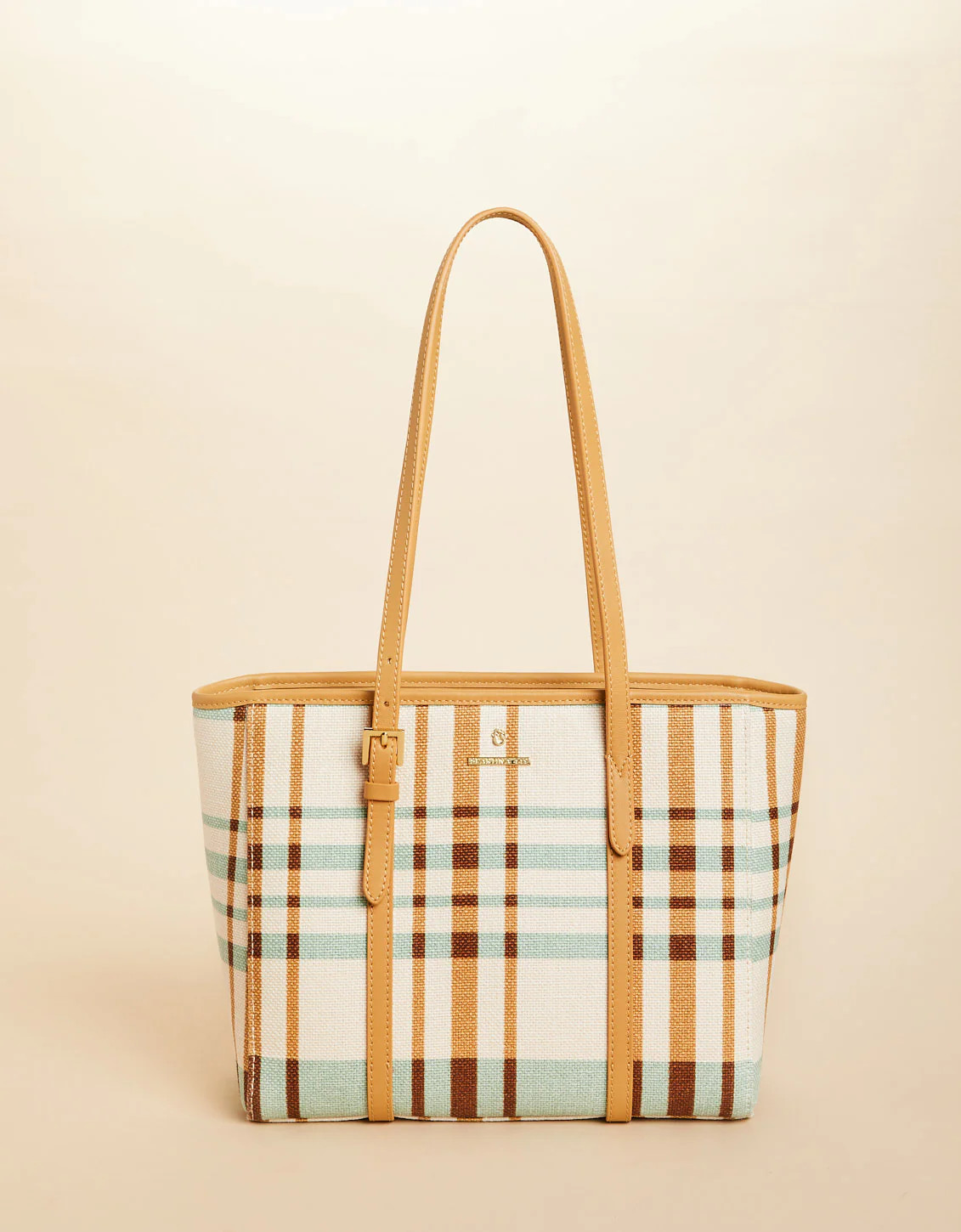Siera Tote Kalalanta Plaid Cream | Spartina 449
