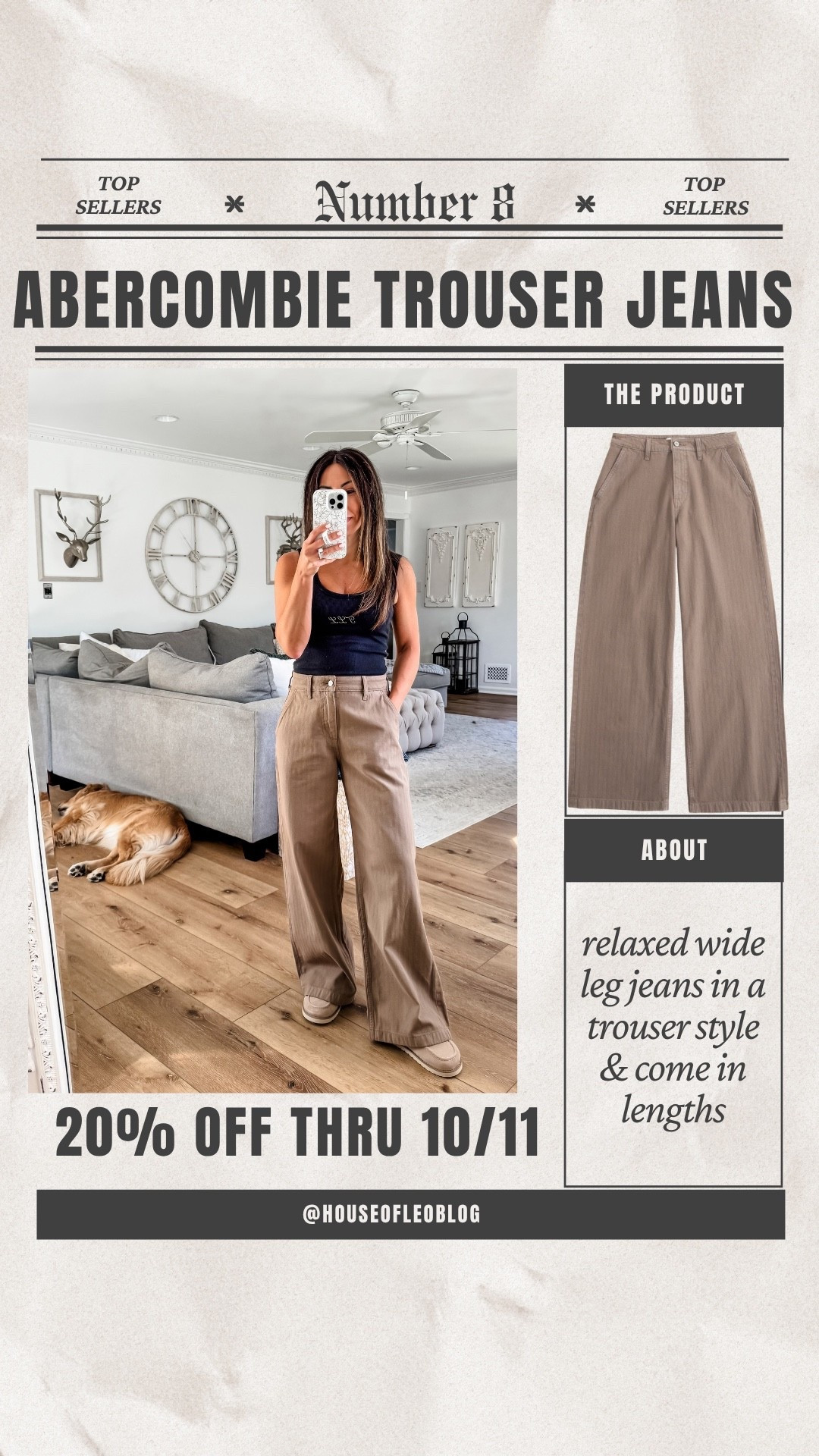 Trouser jeans, 25 short. Abercrombie jeans.