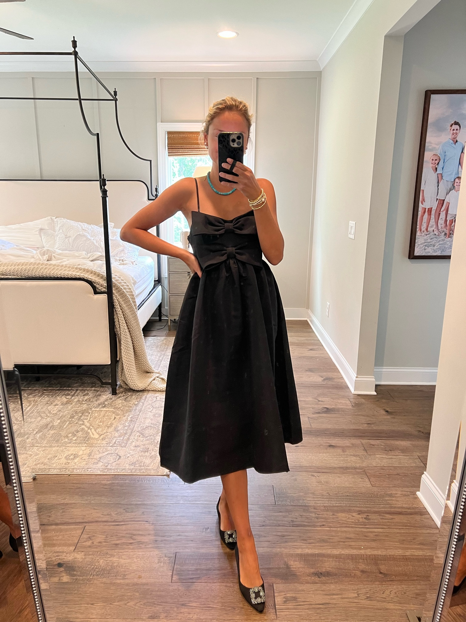 Chic black dress. Wedding guest. Event dress. Baby shower dress in the pink or blue color! True to size, wearing size 4

#LTKxAnthro