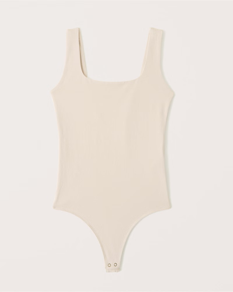 Cotton Seamless Fabric Tank Bodysuit | Abercrombie & Fitch (US)
