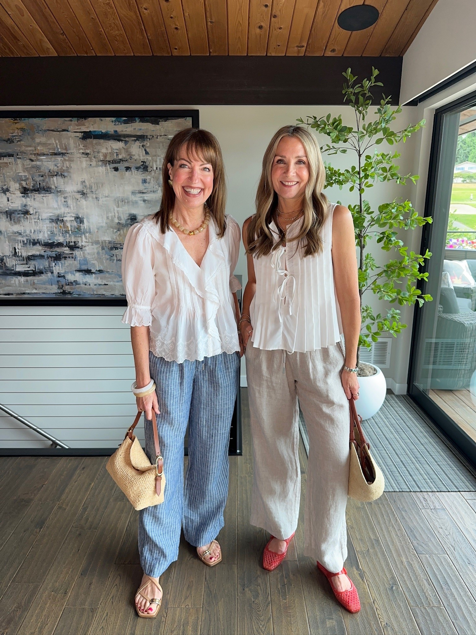 How we like to style white tops! 👏 love these linen pants with our fav white pants!

#LTKootd #LTKgrwm #LTKOver40