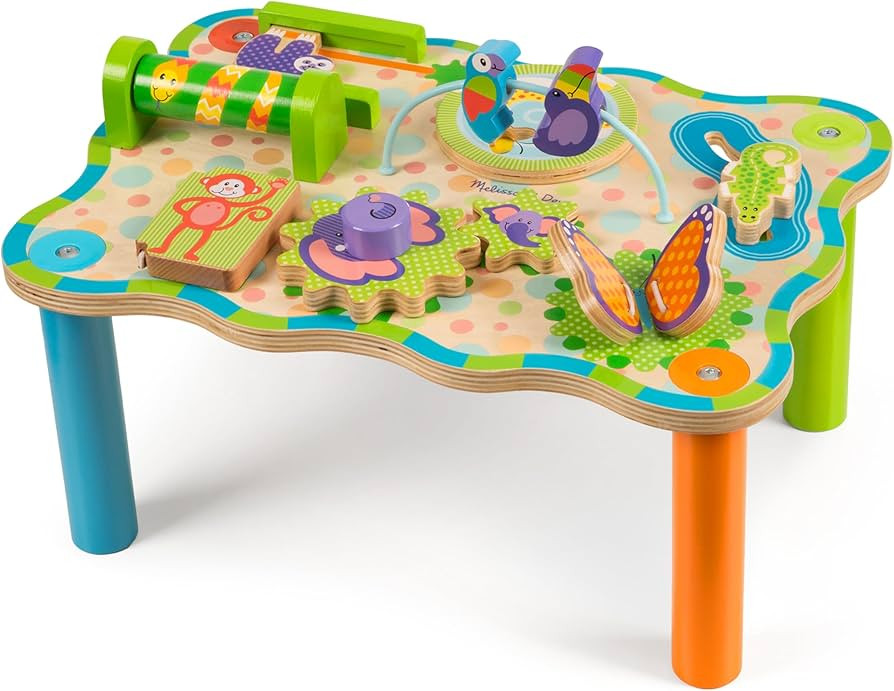 Melissa & Doug First Play Children\u2019s Jungle Wooden Activity Table for Toddlers | Amazon (US)