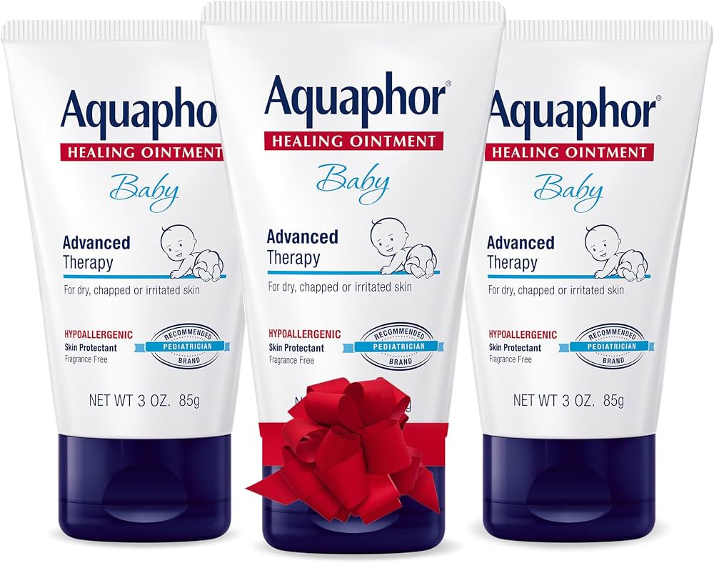 Aquaphor Baby Healing Ointment, Advanced Therapy for Chapped Cheeks and Diaper Rash, Holiday Baby... | Amazon (US)