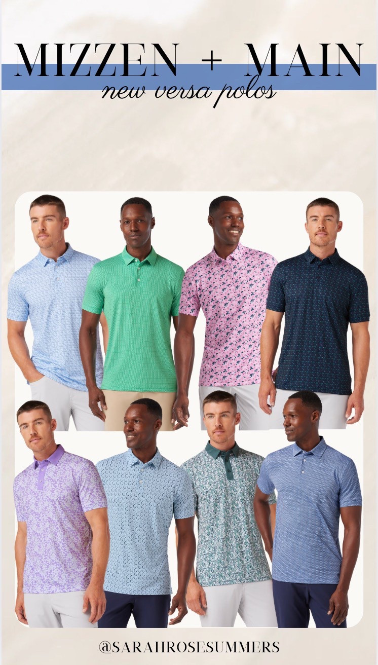 Mizzen + Main new Versa Polos. New men’s polo patterns at Mizzen and Main. 

#LTKStyleTip #LTKFindsUnder100 #LTKMens