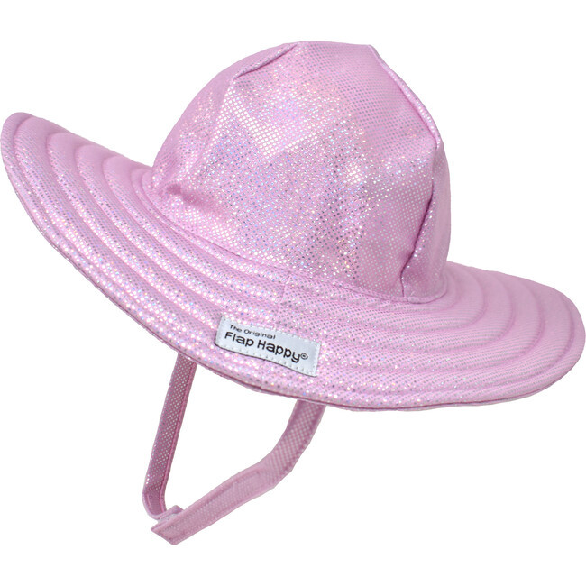 UPF 50 Summer Splash Swim Hat, Sparkling Sunset Pink - Flap Happy Hats, Scarves & Gloves | Maison... | Maisonette