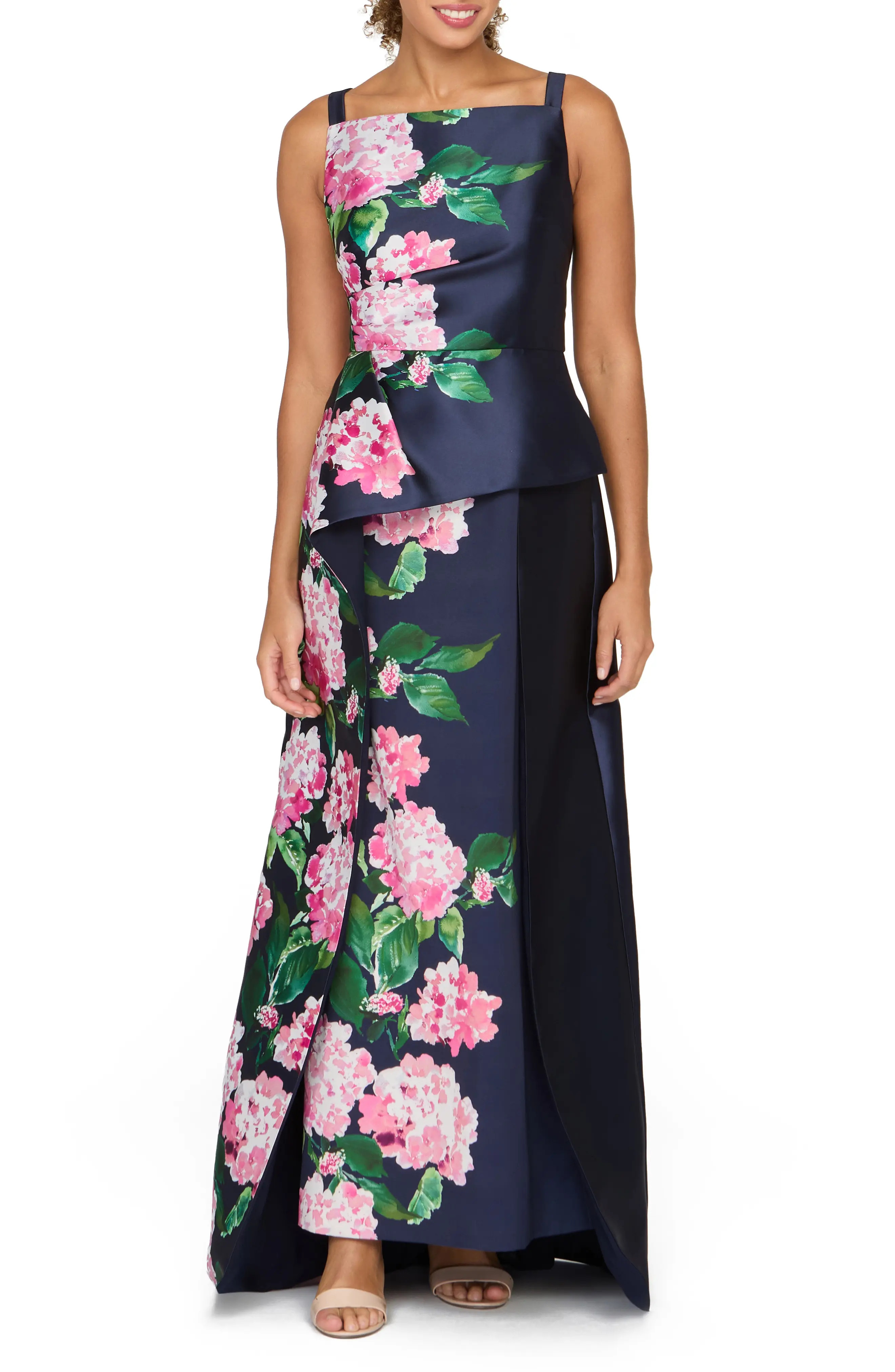 Kay Unger Blaire Walk-Through Gown in Midnight Berry at Nordstrom, Size 16 | Nordstrom
