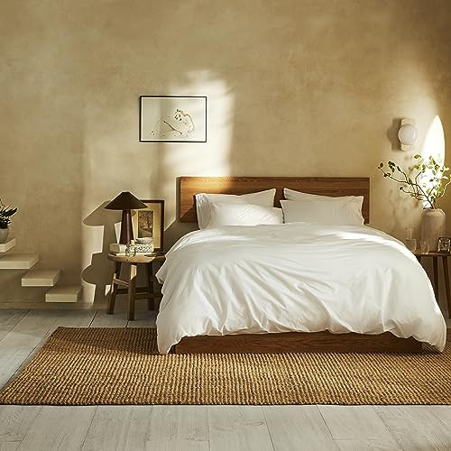 Brooklinen Organic Cotton Duvet Cover - 100% GOTS-Certified Organic Cotton, King/Cali King Size in White with Extra-Long Corner Ties and Button Closure | Best Organic Cotton Sheets | Amazon (US)