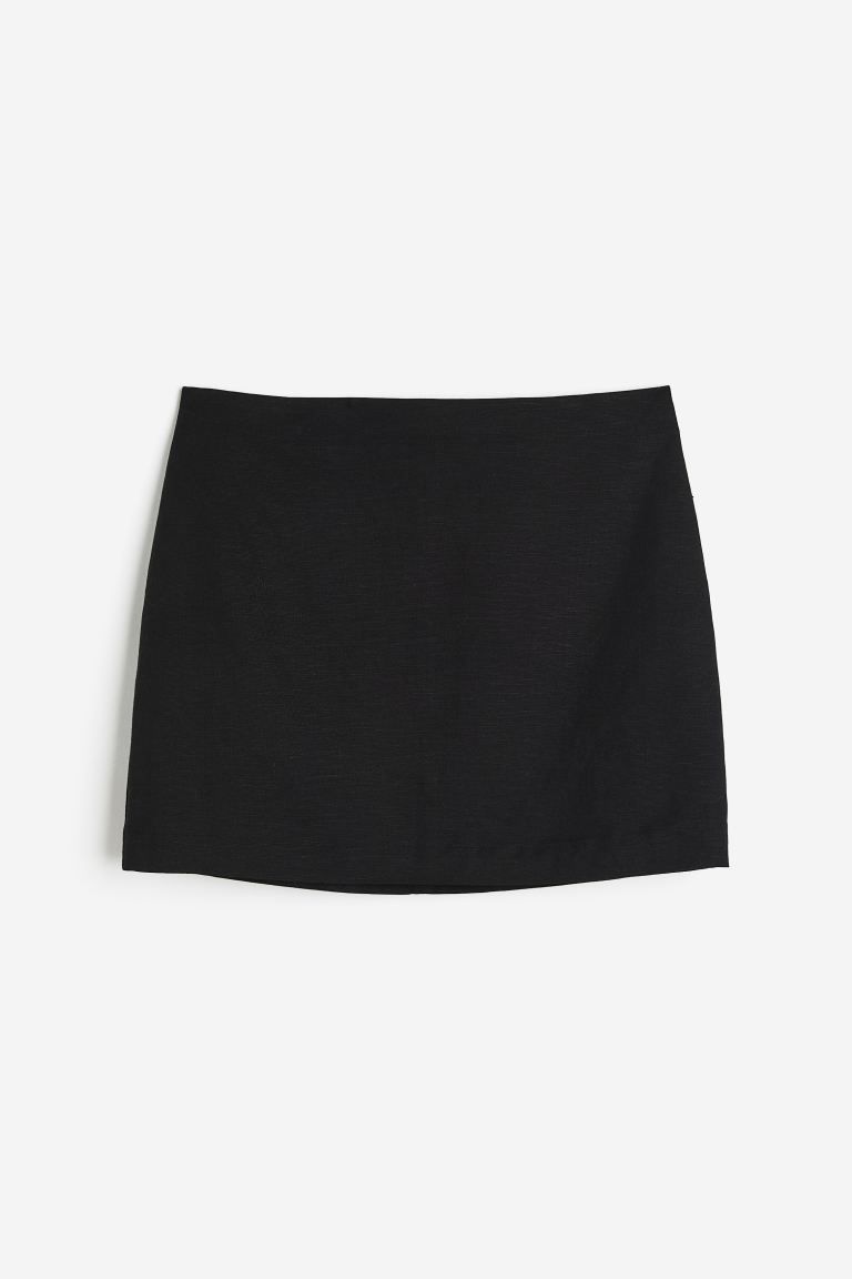 Linen-blend mini skirt | H&M (UK, MY, IN, SG, PH, TW, HK)