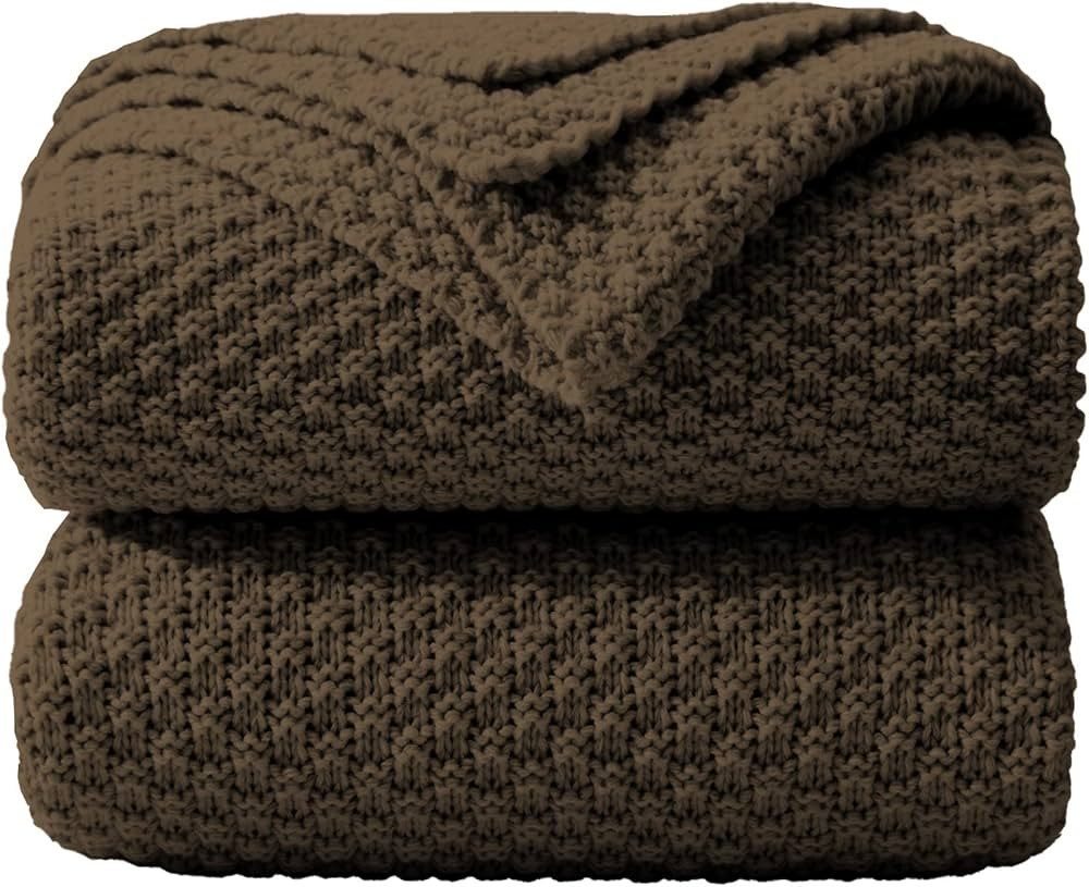 Dreamhood Knitted Blanket for Bed Coffee Blankets for Summer Super Soft Lightweight Woven Blanket... | Amazon (US)