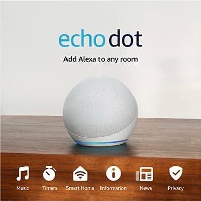 Echo Dot (5th Gen, 2022 release) | With bigger vibrant sound, helpful routines and Alexa | Glacie... | Amazon (US)