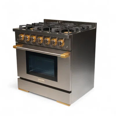 36 In. 6 Burner Freestanding Professional Gas Range | Wayfair North America