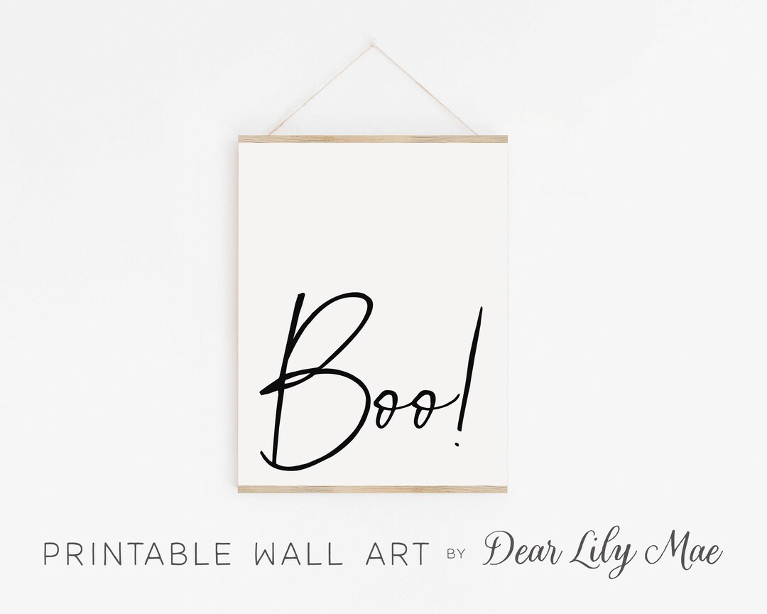 HALLOWEEN PRINTABLE WALL Art, Halloween Decor, Boo, Fall Decor, Decor For Halloween (1) 24x30/16x... | Etsy (US)