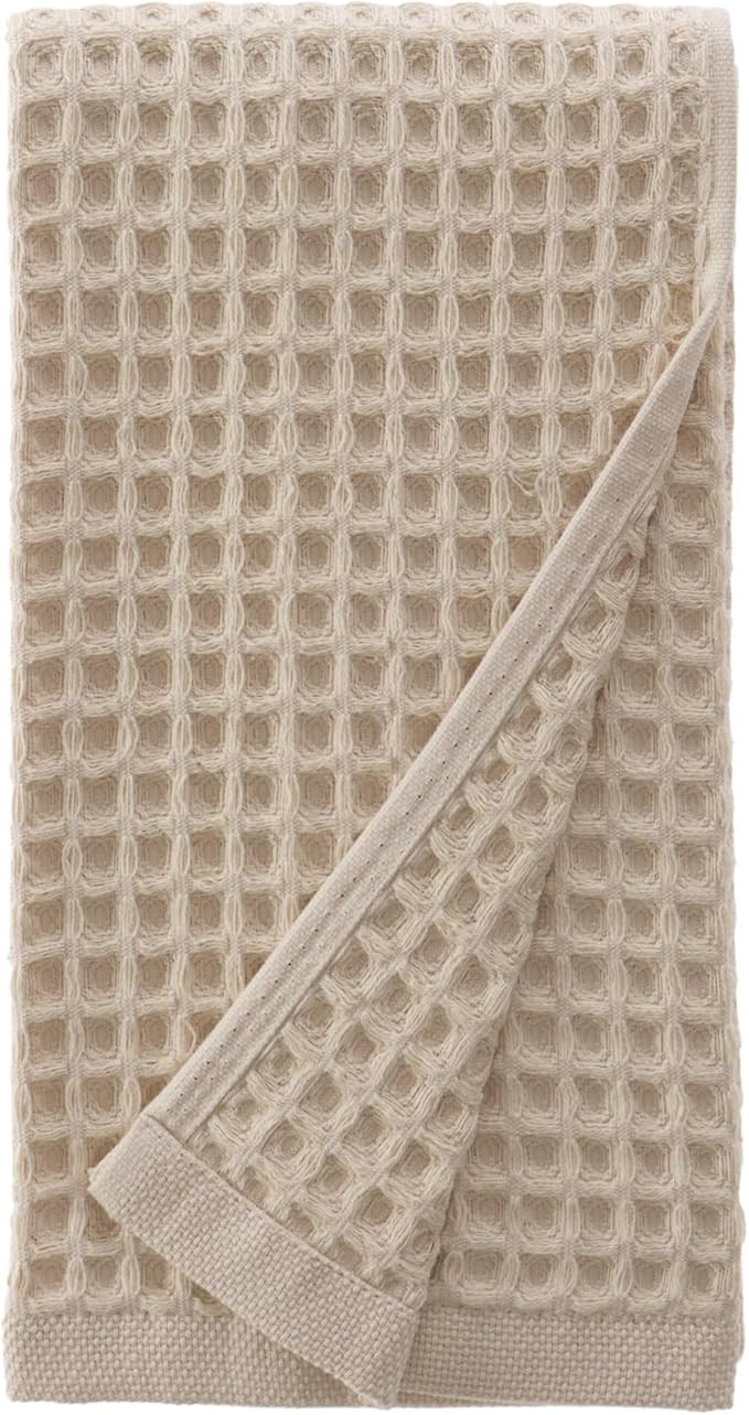 sea me at home Waffle Hand Towel – 100% Turkish Cotton, Quick-Dry, Soft and Absorbent Bathroom ... | Amazon (US)