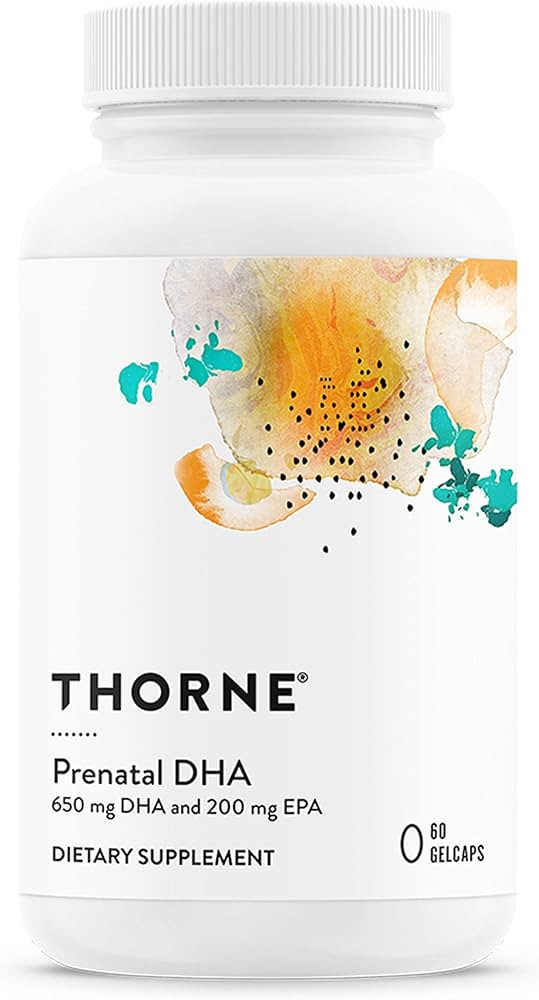 Thorne Prenatal DHA - 650 mg DHA and 200 mg of EPA - Supports Baby’s Brain and Nervous System D... | Amazon (US)
